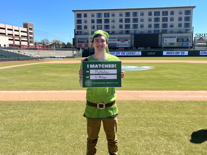 Logan was delighted to match to Michigan!